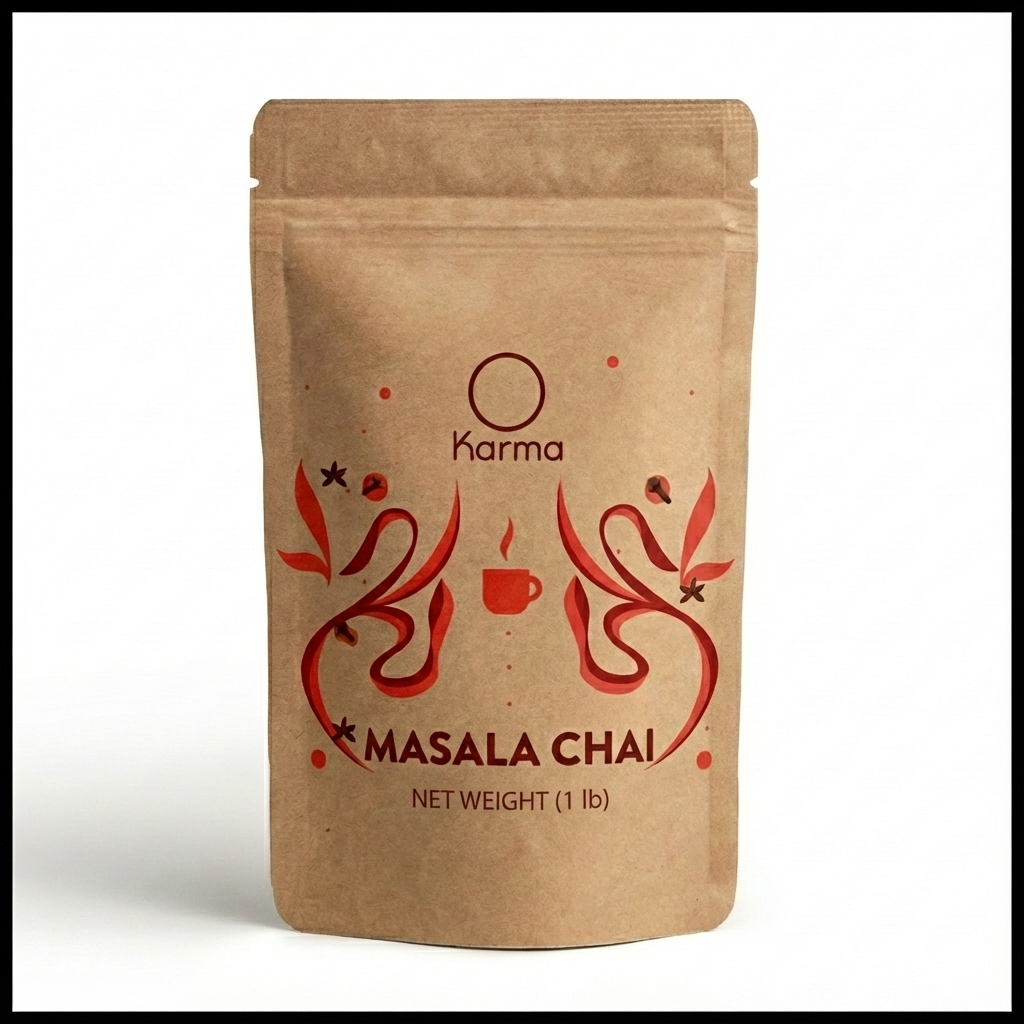 Karma Masala Chai | Long leaf black Assam tea, Ginger, Cinnamon, Cardamon, Black Cloves