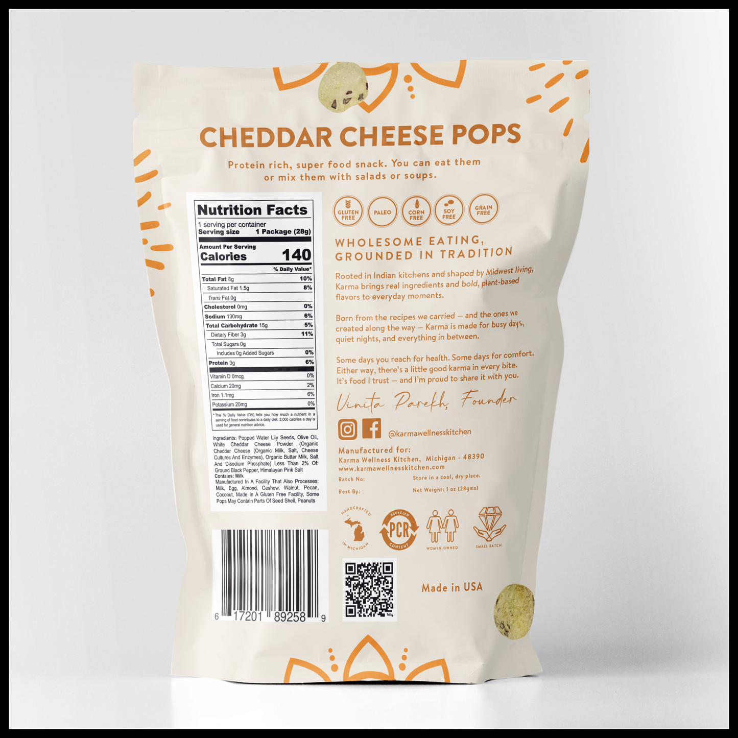 White Cheddar Cheese Karma Pops - Bulk