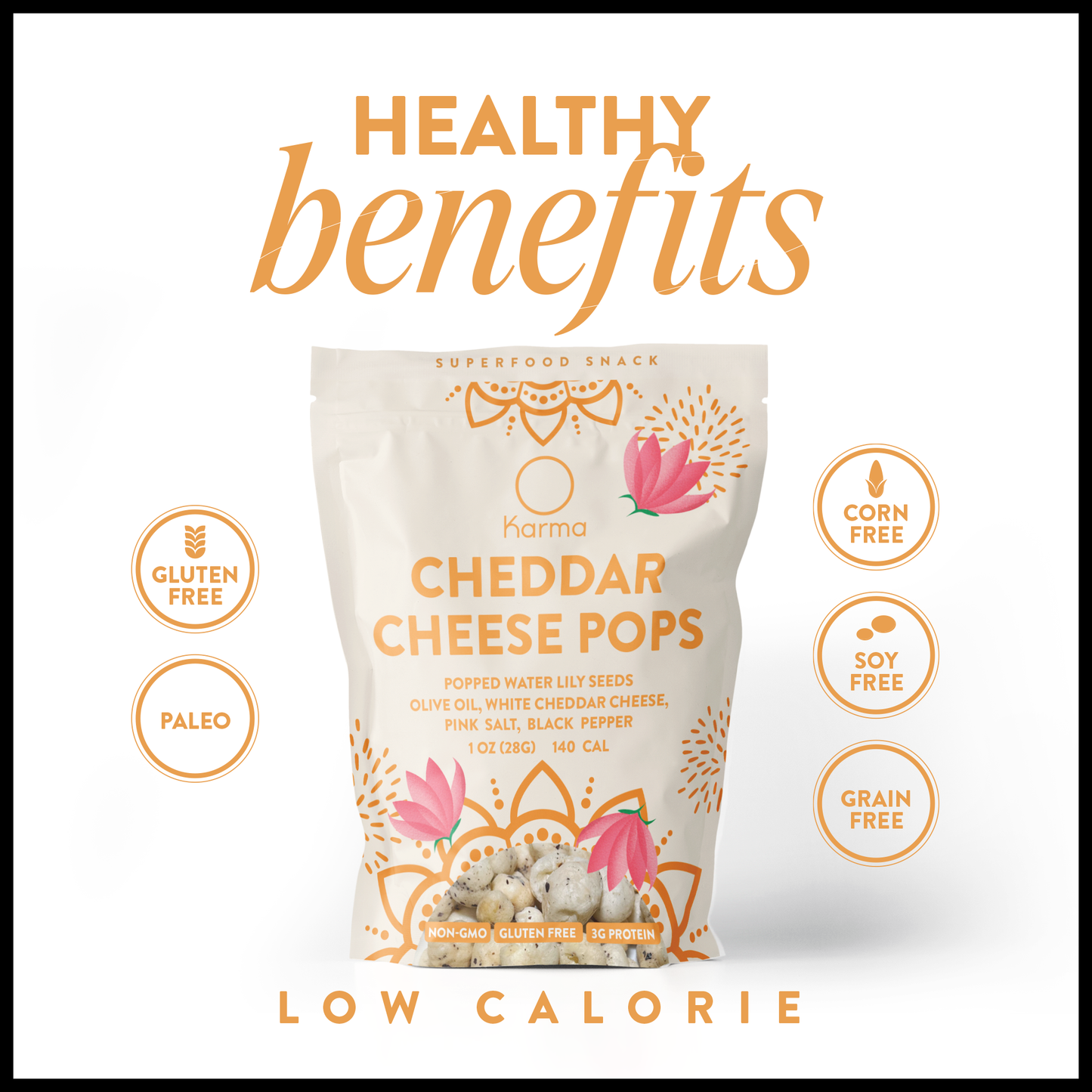 White Cheddar Cheese Karma Pops - Bulk